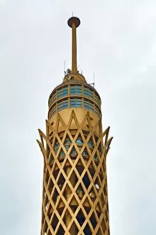 The Cairo Tower on Gezira Island in Cairo, Egypt