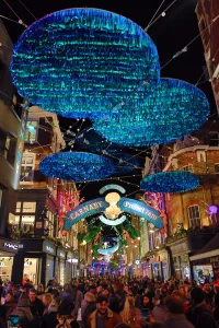 Street: Carnaby Street Christmas lights switched on, Carnaby Street, London