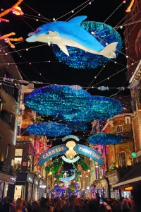 Carnaby Street Christmas lights switched on, Carnaby Street, London
