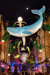 Carnaby Street Christmas lights switched on, Carnaby Street, London