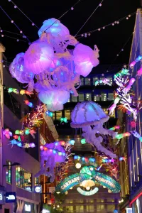 Carnaby Street Christmas lights switched on, Carnaby Street, London