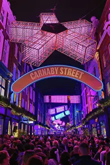 Street: Carnaby Street Christmas Lights switched on in London