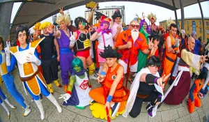 MCM London Comic Con: Characters from Dragonball gatther together at MCM London Comic Con at Excel London