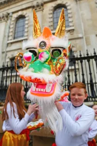 Chinese New Year Parade 2015 for the Year of the Sheep or Goat, London