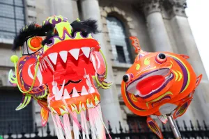 Chinese New Year Parade 2015 for the Year of the Sheep or Goat, London