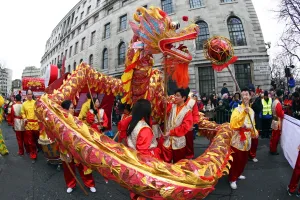 Chinese New Year Parade 2015 for the Year of the Sheep or Goat, London