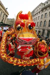 Chinese New Year Parade 2015 for the Year of the Sheep or Goat, London