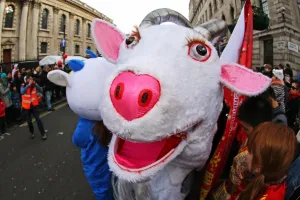 Chinese New Year Parade 2015 for the Year of the Sheep or Goat, London