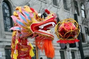 Chinese New Year Parade 2015 for the Year of the Sheep or Goat, London