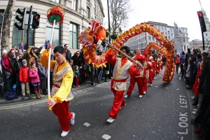 Chinese New Year Parade 2015 for the Year of the Sheep or Goat, London