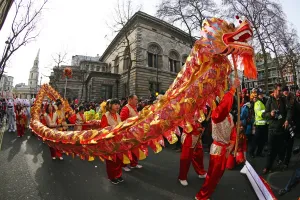 Chinese New Year Images: Chinese New Year Parade 2015 for the Year of the Sheep or Goat, London