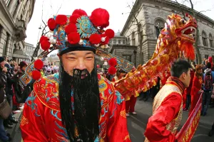 Chinese New Year Parade 2015 for the Year of the Sheep or Goat, London