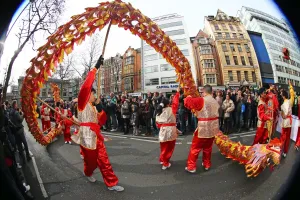 Chinese New Year Parade 2015 for the Year of the Sheep or Goat, London