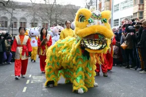 Chinese New Year Parade 2015 for the Year of the Sheep or Goat, London