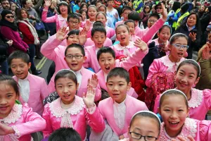 Chinese New Year Parade 2015 for the Year of the Sheep or Goat, London