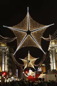 Christmas lights in Oxford Street, London