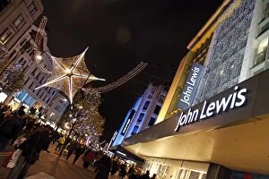 Christmas lights in Oxford Street, London