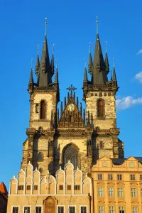 Square: Church of our Lady before Tyn, Old Town Square, Prague, Czech Republic