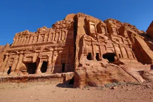 Heritage: The Corinthian Tomb and the Palace Tomb of the Royal Tombs in the rock city of Petra