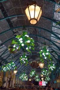 Covent Garden Market Christmas lights switched on, Covent Garden, London