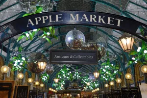 Covent Garden Market Christmas lights switched on, Covent Garden, London