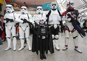 MCM London Comic Con: Darth Vader, aka 6 year old Sam Pick, reviews the Star Wars Stormtroopers from