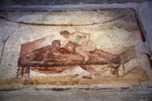 Editor's Picks: Drawing on a sex menu in a brothel in the ancient Roman city of Pompeii, Italy