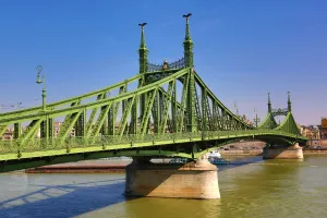 Budapest, Hungary: The Freedom Bridge, aka the Liberty Bridge, over the River Danube in Budapest, Hungary