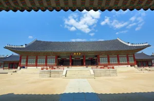Seoul, Korea: Gangnyeongjeon Hall at Gyeongbokgung Palace in Seoul, Korea