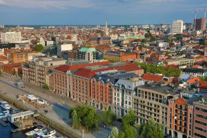 Belgium: General city skyline view of Antwerp, Belgium