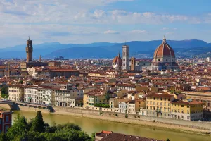 Italy: General city skyline view and the Duomo, Florence, Italy