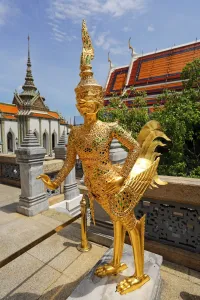 ThaiOrientalArchitecture: Golden Kinnara statue, Wat Phra Kaew