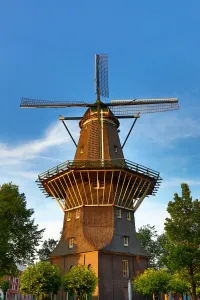 The De Gooyer Windmill in Amsterdam, Holland
