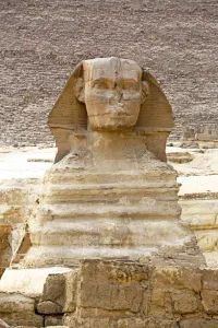 Heritage: The Great Sphinx statue on the Giza Plateau, Cairo, Egypt