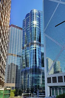 Prints of Tall modern skyscrapers The Henderson and Bank of China Tower in the skyline of Hong Kong, China Hong Kong Images: The Henderson modern skyscraper in Hong Kong, China