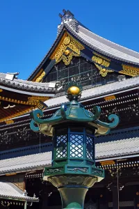 Decorations: Higashi Honganji Temple, the Eastern Temple of the Original Vow, in Kyoto, Japan