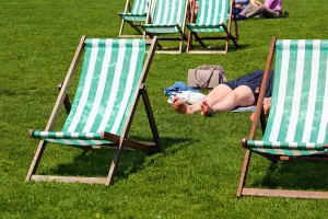 Britain: Hot Summer Weather in London, England