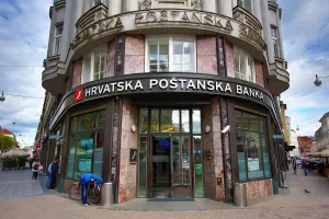 Zagreb: Hrvatska Postanska Banka bank in Zagreb, Croatia