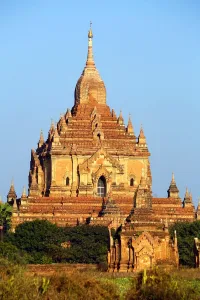 Burma: Htilominlo Temple Pagoda on the Plain of Bagan, Bagan, Myanmar (Burma)