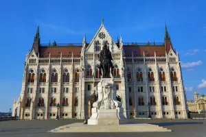 The Hungarian Parliament Building, the Orszaghaz, in Budapest, Hungary