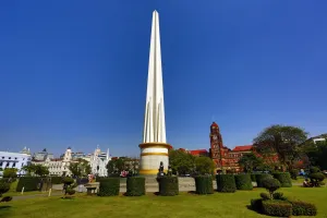 Independence Monument in Maha Bandola Garden park, Yangon, Myanmar