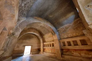 Ancient: Interior of a house in the ancient Roman city of Pompeii, Italy