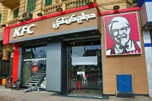 Kentucky Fried Chicken fast food restaurant in El Tahrir Square in Cairo, Egypt