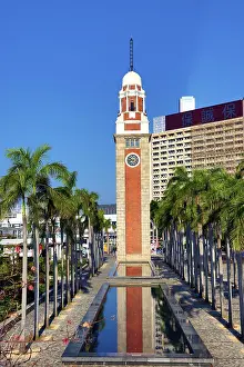 Prints of Former Kowloon-Canton Railway Clock Tower, Tsim Sha Tsui Promenade, Kowloon, Hong Kong, China Hong Kong Images: Former Kowloon-Canton Railway Clock Tower