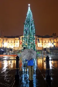 Lighting of the Trafalgar Square Christmas Tree in London