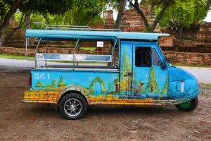 Ayutthaya Thailand: Local Tuk Tuk taxi in Ayutthaya, Thailand