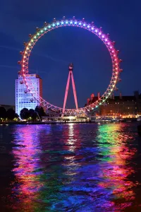Lgbt: London Eye illuminated in rainbow colours for London Pride 2015