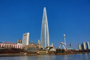World: Lotte World Tower skyscraper and theme park in Jamsil, Seoul, Korea