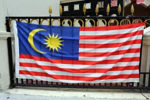Flags: Malaysia Flag in Kuala Lumpur, Malaysia