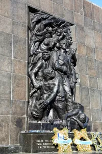 Warsaw: Memorial of the Heroes of the Warsaw Ghetto uprising in Warsaw, Poland